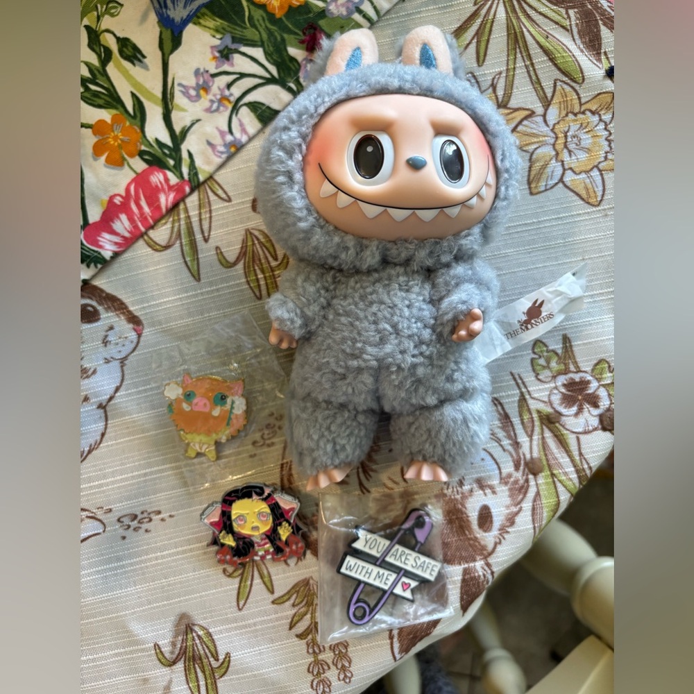 Labubu Sea Salt Plush Doll with Accessories